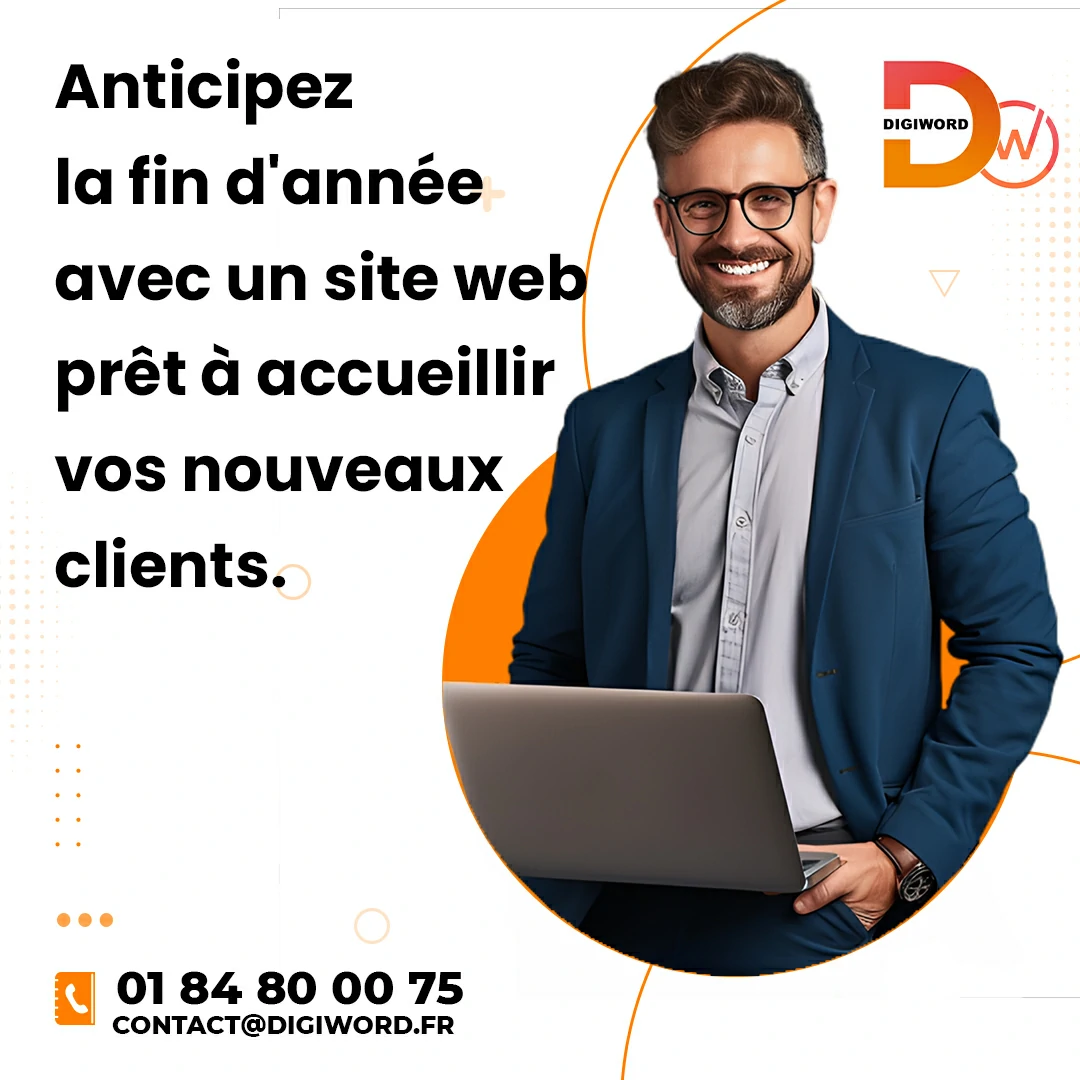 Anticipez la fin d&rsquo;année avec un site web prêt à accueillir vos nouveaux clients.