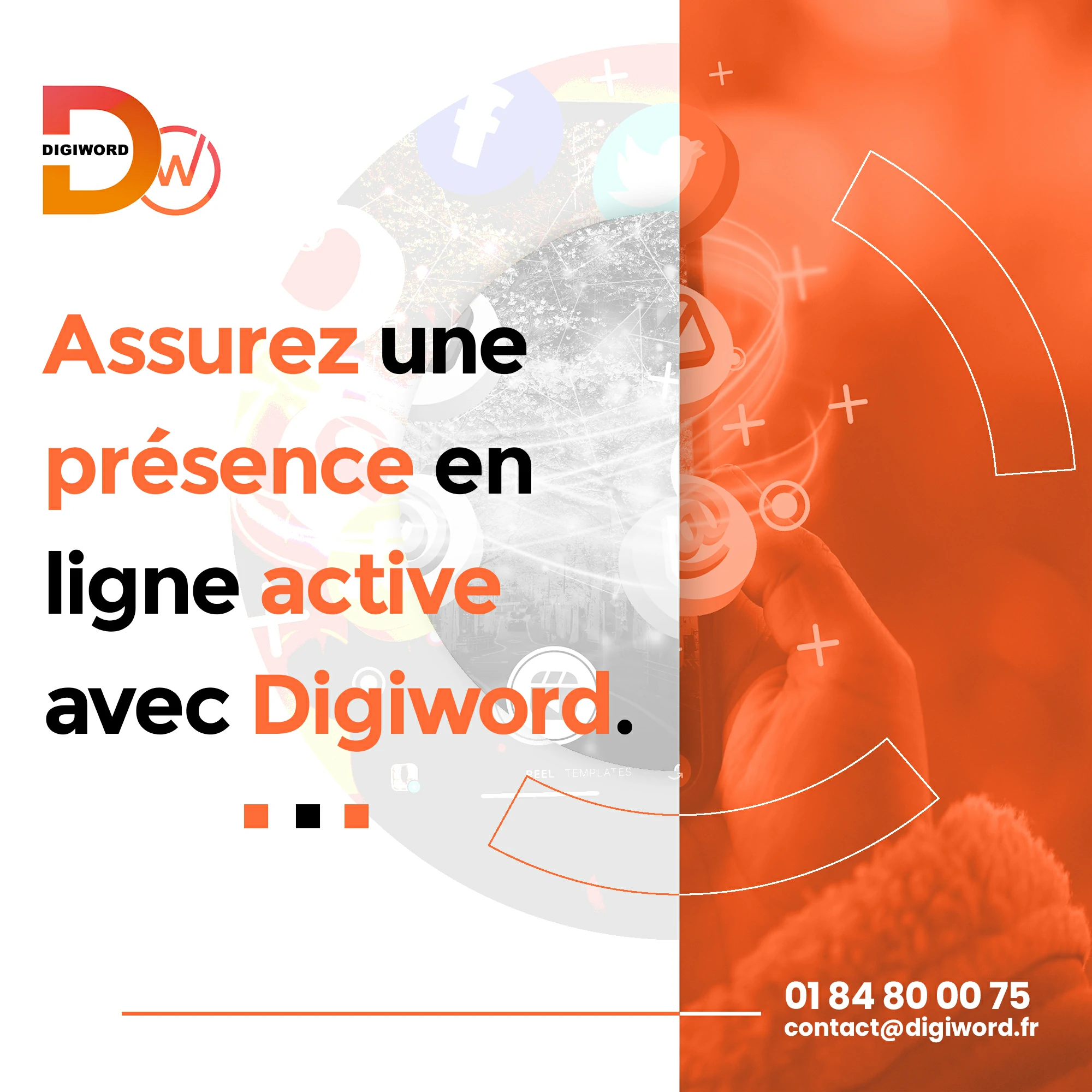 Assurez une présence en ligne active avec Digiword